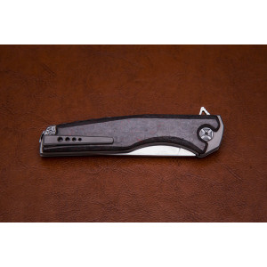 Складной нож из стали S125V №10 карбон красный