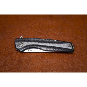 Складной нож М398 №10 3D карбон черный