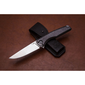 Складной нож из стали S125V №10 карбон красный