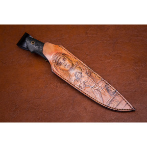 Нож №1 мозаичный дамаск