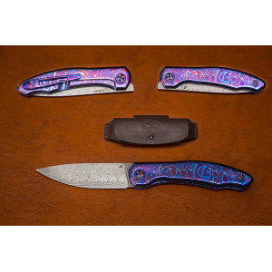 Складной нож №1 Damasteel