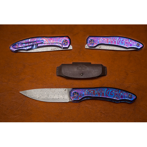 Складной нож №1 Damasteel
