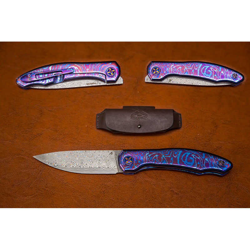 Складной нож №1 Damasteel