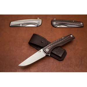 Складной нож М398 №10 3D карбон красный